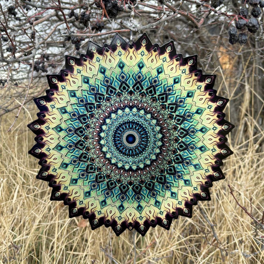 Wind Spinner – Spinfinity – Earth Mandala – 12″